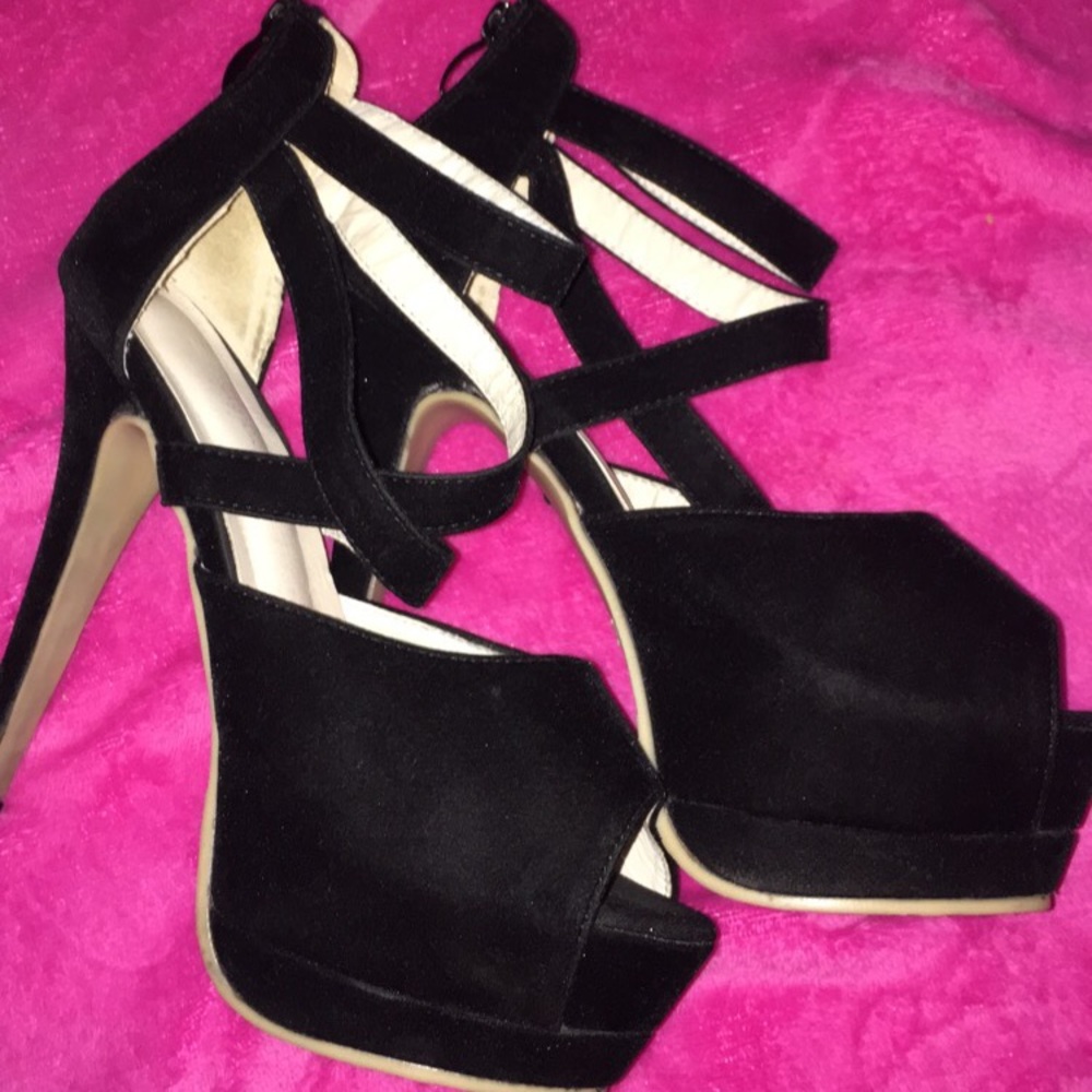 Black high heels